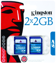 Kingston Secure Digital (SD) Card - 2GB - TWINPACK