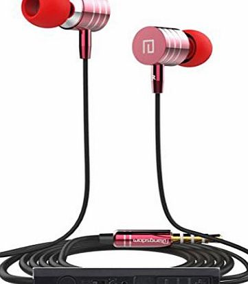 Kingwo Earphone - Kingewo Universal 3.5mm In-Ear Stereo Earbuds Earphone With Mic For Cell Phone(Red )