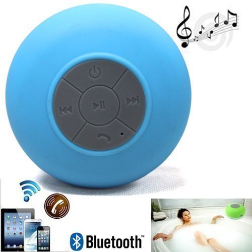 Audio Mini Ultra Portable Waterproof Bluetooth Wireless Stereo Speakers with Suction Cup for Showers, Bathroom, Pool, Boat, Car, Beach, Outdoor etc. | For All Devices with Bluetooth Capability +