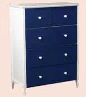 kipling CHEST OF DRAWERS 2 OVER 3 PINK OR BLUE