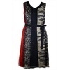 Simone Silk Print Dress in Red &
