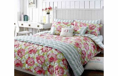 Kirstie Allsopp Matilda Bedding Coral Pillowcases (Pair)