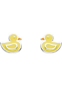 Silver Duck Stud Earrings 39065MER005