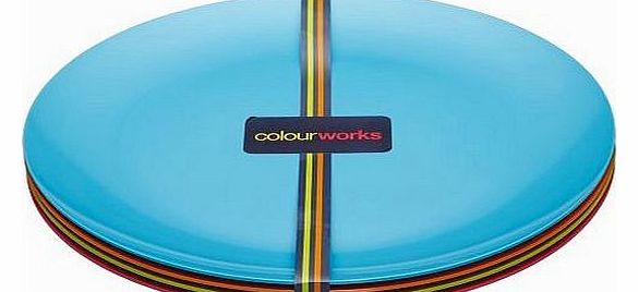 Colourworks Melamine Dinner Plates, 28cm, Set of 4