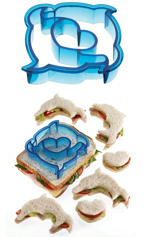 KitchenCraft Letand#39;s Make Sandwich Cutter Dolphin