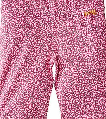 Kite Girls Ditsy Pedal Pushers Floral Trousers, Pink, 9 Years