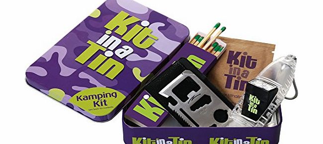 KitinaTin Kamping Kit. Survival kit,camping kit, outdoor pursuits, survival, festival kit, hiking,travelling kit.