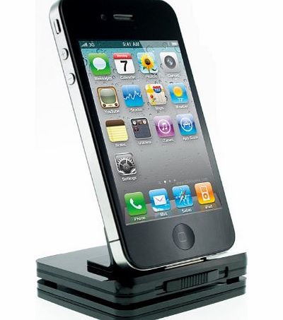 Kitsound  iDock Multi Dock for Charging, Data Transfer and Audio Use Compatible with iPhone 3/3G/3GS/4/4S and iPod - Black