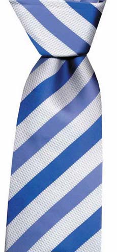 Blue Striped Silk Tie by