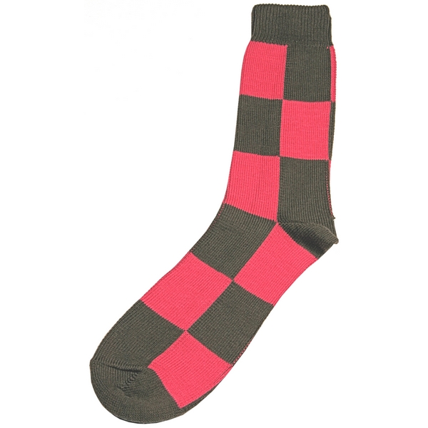 Grey and Fuchsia Harlequin Socks by