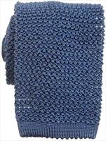 Ocean Blue Silk Knitted Tie by