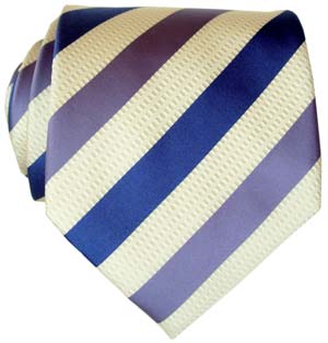Purple Striped Silk Tie by