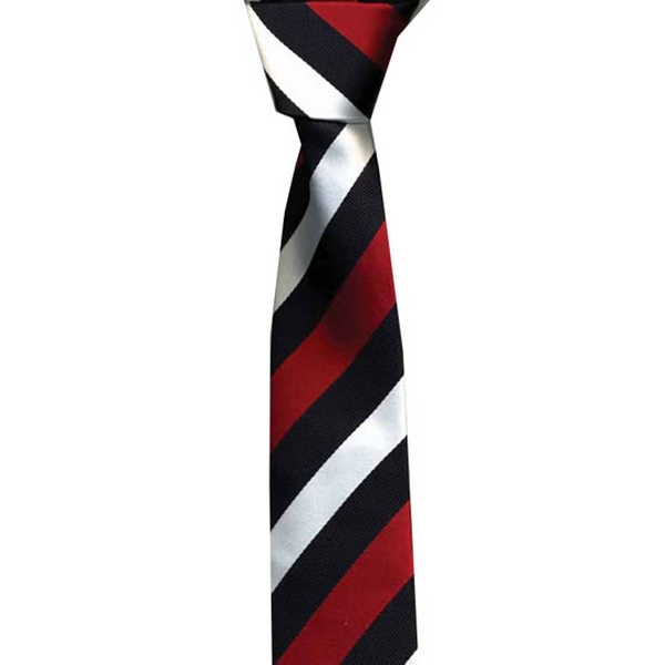 Red / Black / White Skinny Tie by