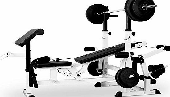 Klarfit FIT-KS0 Home Gym Weight Bench Upper amp; Lower Body Workout Machine (280kg Max Load amp; 6 Stage A
