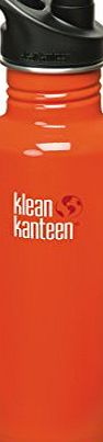 Klean Kanteen 1182ml Classic Water Bottle Flame Orange (w/Sport Cap 3.0)