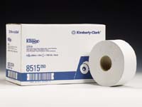 KLEENEX white toilet tissue rolls, for use with