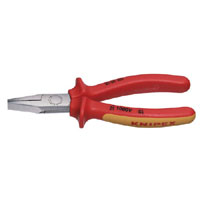 Knipex 160mm Insulated Short Flat Nose Pliers