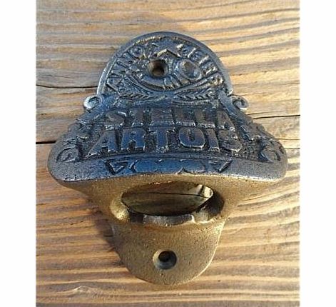 knobs and knockers FANTASTIC ANTIQUE STYLE STELLA ARTOIS BAR WALL MOUNTED BOTTLE OPENER BEER TOP