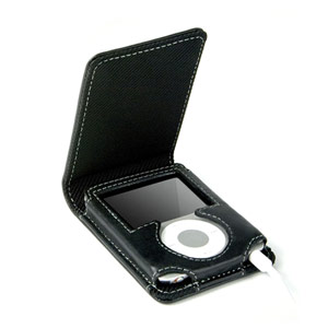 Knomo iPod Nano 3G Flip Case - Black