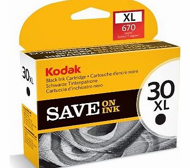 Kodak Genuine 30XL Ink Cartridge - Black (670 Pages)
