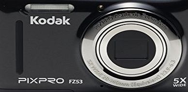 Kodak  FZ53 Digital Camera - Black (16 MP, 5xZoom, 28 mm Wide, Li Ion Battery ) 2.7-Inch LCD Screen