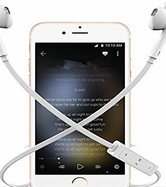 Kolylong Wireless Bluetooth Sport Stereo Headphone Earphone for iPhone (White)