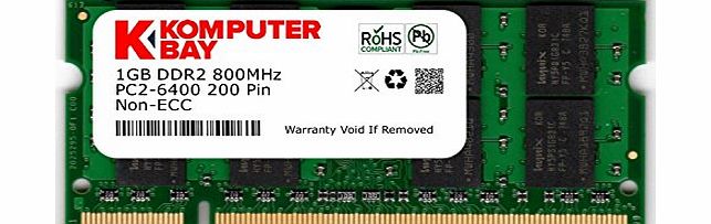 1GB DDR2-800 (PC2-6400) RAM Memory Upgrade for the Dell Inspiron 1545 (Genuine Komputerbay Brand)