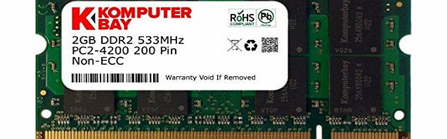 2GB DDR2-533 (PC2-4200) RAM Memory Upgrade for the Panasonic Toughbook 19 Series CF19 (CF-19CCBCXVM) (Genuine Komputerbay Brand)