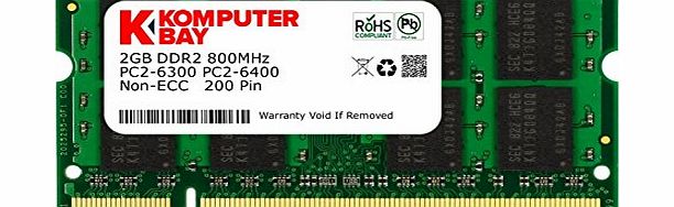 2GB DDR2-800 (PC2-6400) RAM Memory Upgrade for the Apple iMac 8,1 (20-inch, 2.4GHz, MB323LL/A) Intel Core 2 Duo (Genuine Komputerbay Brand)