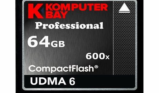  64GB Professional COMPACT FLASH CARD CF 600X 90MB/s Extreme Speed UDMA 6 RAW 64 GB