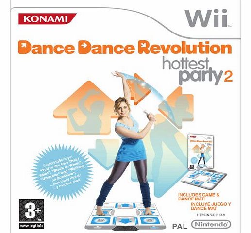 Dance Dance Revolution: Hottest Party 2 Bundle - With Mat (Wii)
