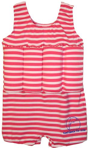 Konfidence Float Suit Pink Stripe - 2-3 Years
