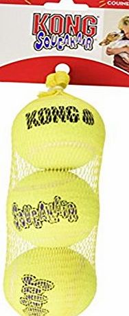 KONG SqueakAir Ball Dog Toy - Medium, Pack of 3