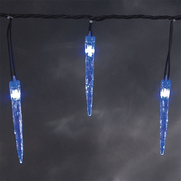 LED Acrylic Icicle - 90 blue lights