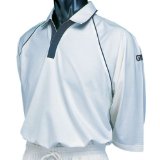 Kookaburra Gunn and Moore Premier Plus 3/4 Sleeve Junior Cricket Shirt (Navy Large Boys)