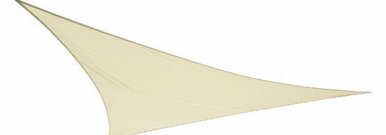 Ivory Waterproof Shade Sail - 3m Triangular - Gazebo Sail Awning Canopy