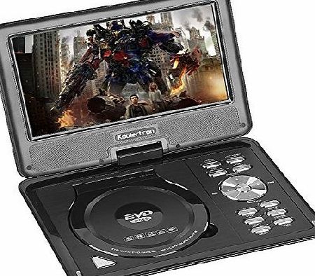 Koolertron LCD 9.5`` Portable DVD Player Rotating Swivel Screen Handheld Portable DVD Player with Function of V