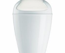 Del Extra-Small Swing-Top Wastebasket, Solid White