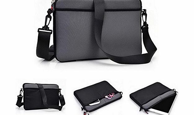 Kroo Universal Protective sleeve/messenger bag/Cover Case for ARCHOS ChildPad / Gamepad 2 / 70 Titanium Tablet in Grey