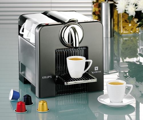 Krups Nespresso Le Cube Titanium Coffee Machine