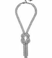 Swarovski crystal knotted necklace