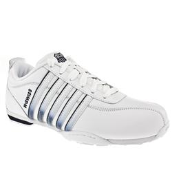K*Swiss Male Arvee Iii Leather Upper Fashion Trainers in White and Navy
