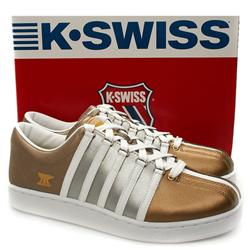 K*Swiss Male Clossic Los Leather Upper Fashion Trainers in Bronze