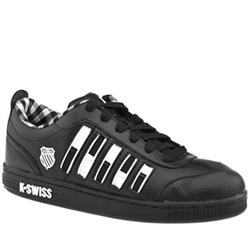 Male Fenley Leather Upper Fashion Trainers in Black