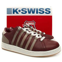 K*Swiss Male Lozan Sp Leather Upper Fashion Trainers in Red