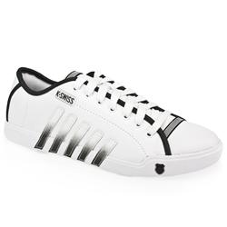 K*Swiss Male Moulton Grad Leather Upper Fashion Trainers in White and Black