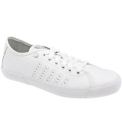 Male Skimmer Leather Upper Fashion Trainers in White
