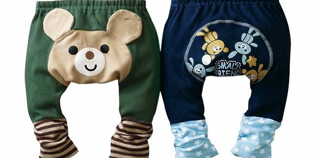 Kubee Baby 2pc 0-3T Baby PP Pants Child Boy Warmers Infant Autumn Tights Trousers Clothing