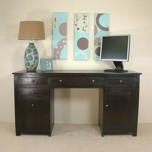 Kudos Home Office Furniture 07. Kudos Twin Pedestal Computer Desk