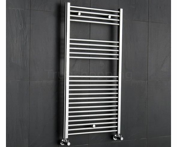  Premium Chrome Flat Heated Bathroom Towel Radiator Rail 600mm x 1200mm